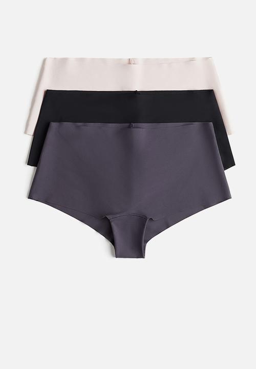 H&M - 3 pack microfibre shortie briefs - multi