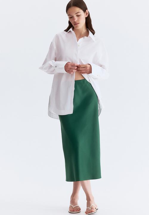 H&M - Midi skirt - green