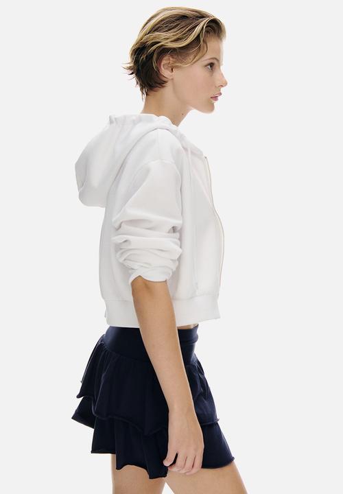 H&M - Tiered jersey mini skirt - navy blue