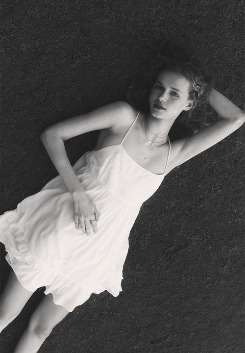 H&M - Cotton strappy dress - white