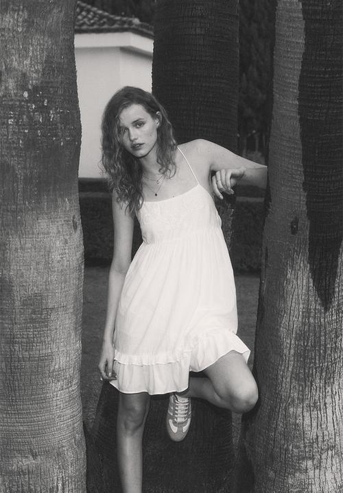 H&M - Cotton strappy dress - white