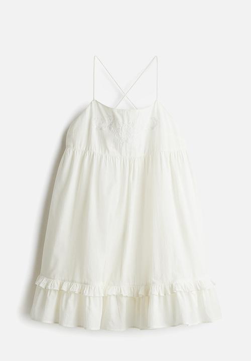 H&M - Cotton strappy dress - white