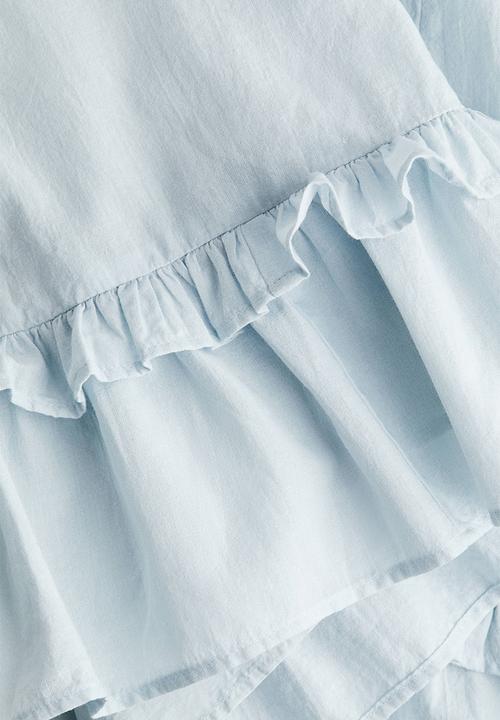 H&M - Cotton strappy dress - light blue