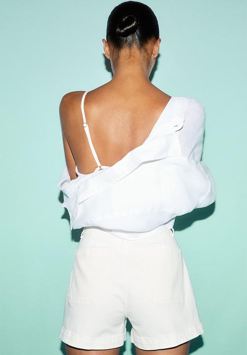 H&M - Denim shorts - white