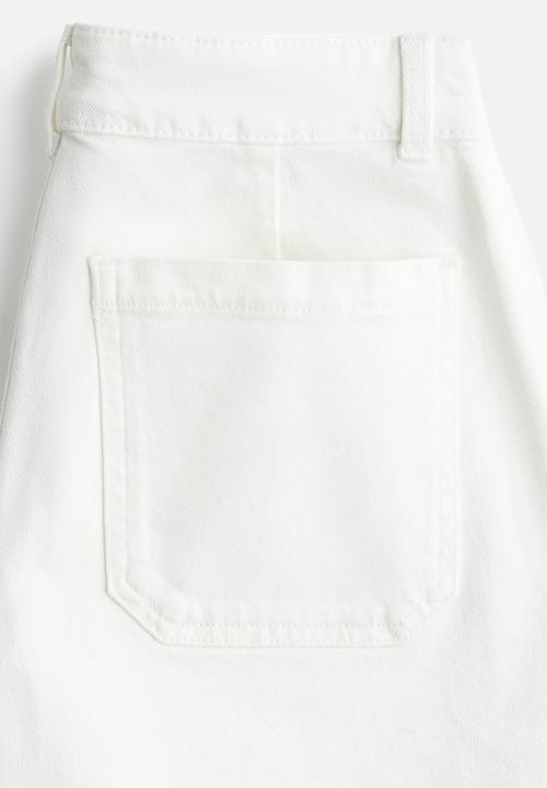 H&M - Denim shorts - white
