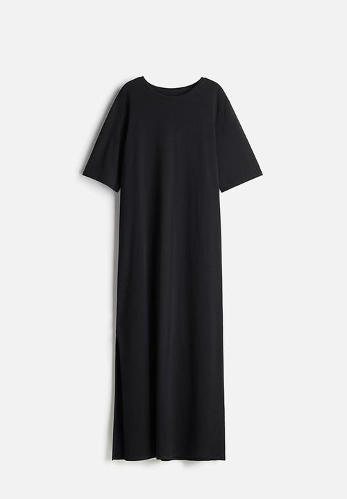 H&M - Long T-shirt dress - black