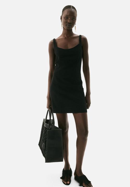 H&M - Fitted mini dress - black