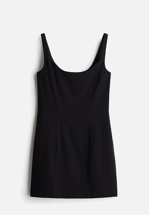 H&M - Fitted mini dress - black