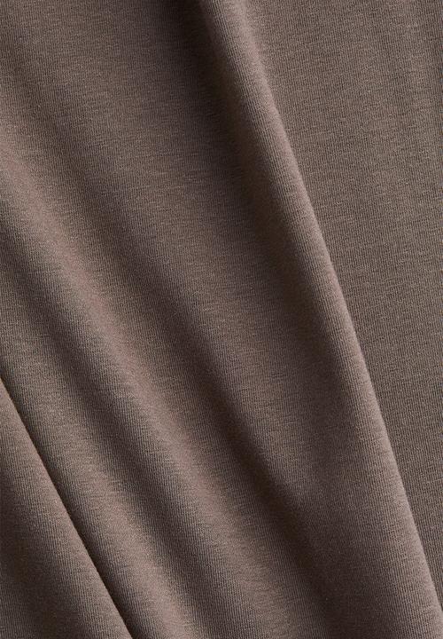 H&M - Long T-shirt dress - dark mole