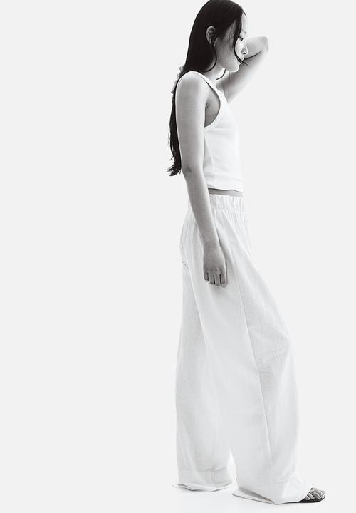 H&M - Wide trousers - white