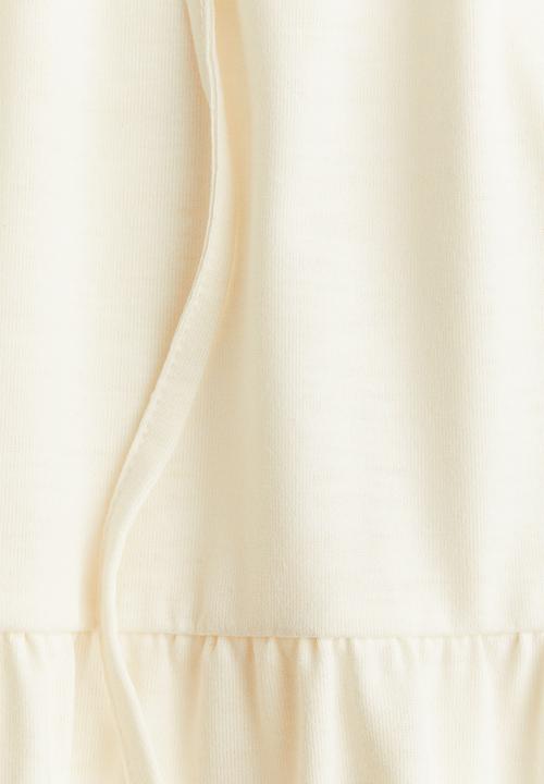 H&M - Tiered maxi skirt  - cream