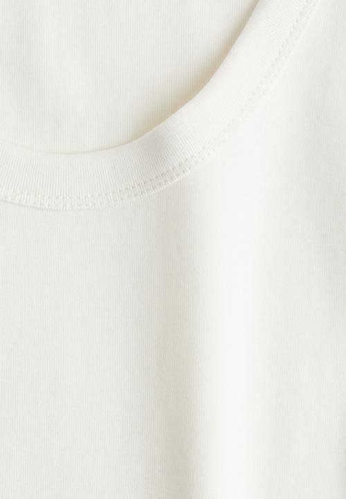 H&M - Fitted vest top - white