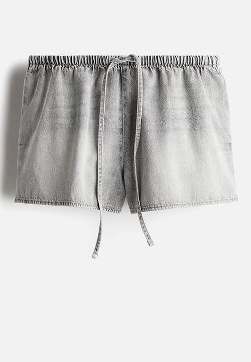 H&M - Drawstring shorts - light grey