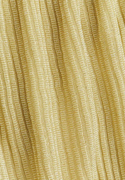 H&M - Glittery smocked-waist trousers - dusty yellow