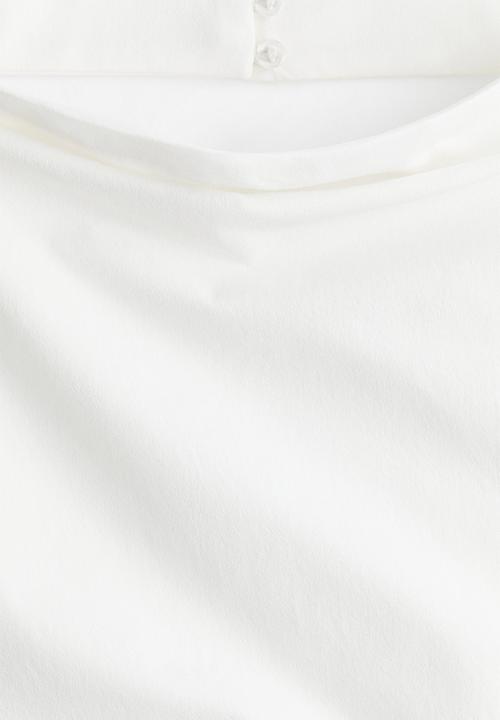 H&M - Draped halterneck top - white