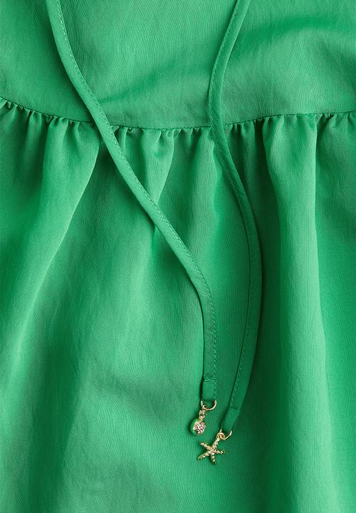 H&M - A-line strappy dress - bright green
