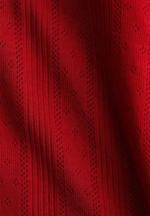 H&M - Cotton pointelle strappy top - red