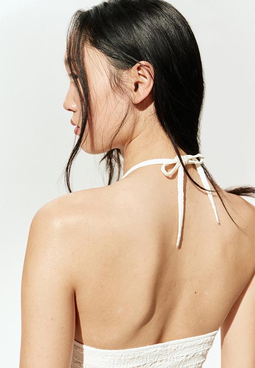 H&M - Tiered halterneck top - cream
