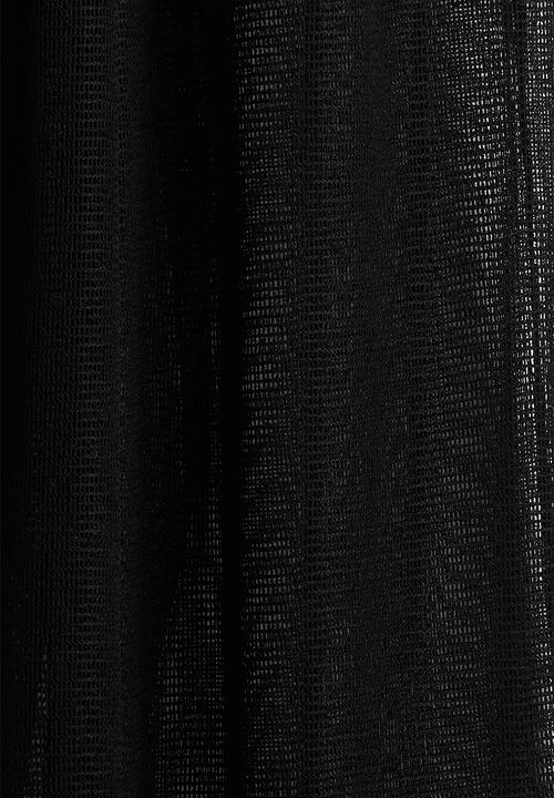 H&M - Wide hole-knit trousers - black