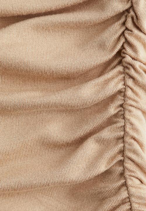 H&M - Draped tube top - beige