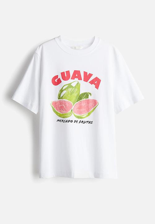 H&M - Printed t-shirt - white guava