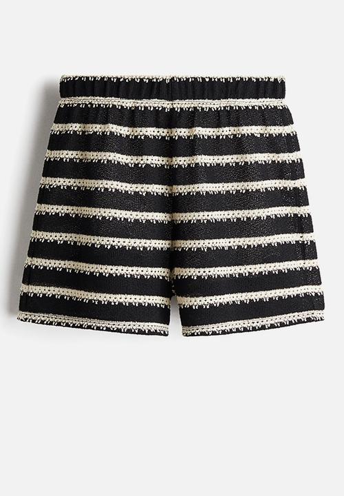 H&M - Knitted shorts - black