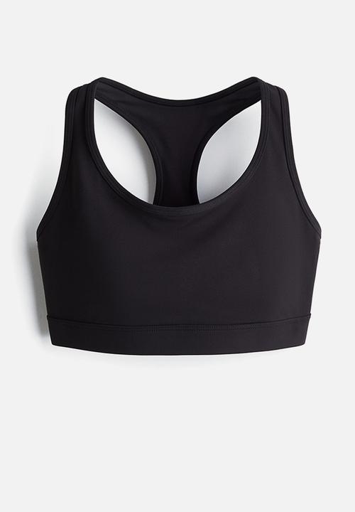H&M - Medium support sports bra with softmove™ - black