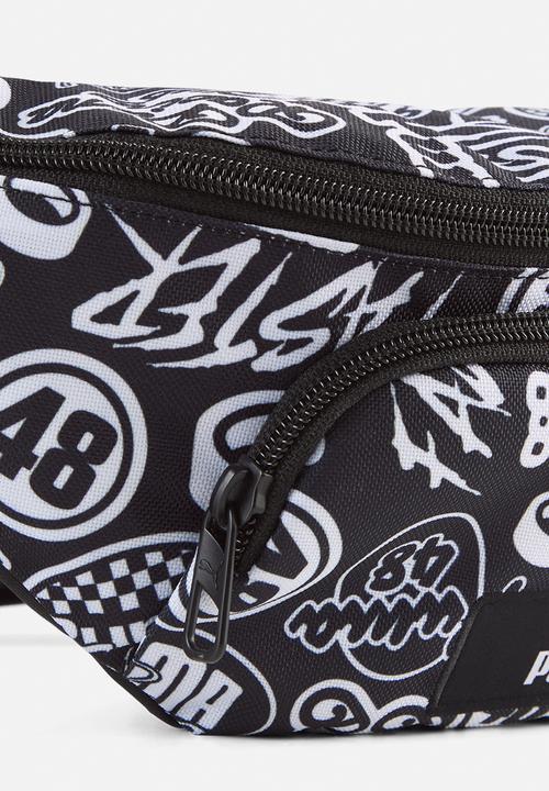 PUMA - Puma Academy Aop Waist Bag - Puma Black-Turbo Aop