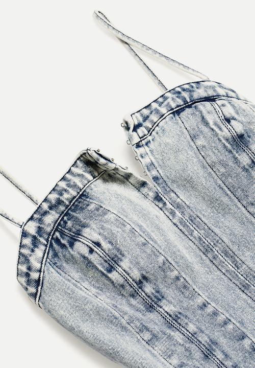 H&M - Glenn Martens H&M: Denim dress - light denim blue