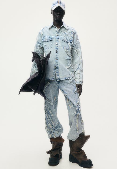 H&M - Glenn Martens H&M: Distressed-look jeans -   light denim blue 