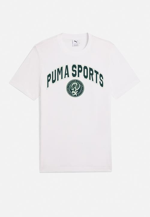 PUMA - WARDROBE ESS SPORTS LEGACY II Graphic Tee - PUMA White