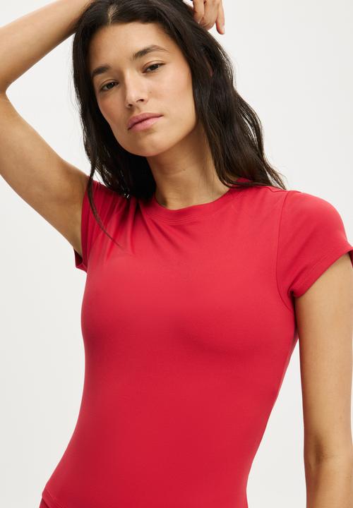 Cotton On - Ultra Soft Fitted T-shirt - Poppy