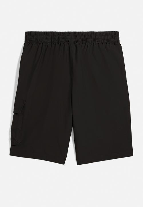 PUMA - ESS No. 1 Logo Woven Cargo Shorts 9" - PUMA Black