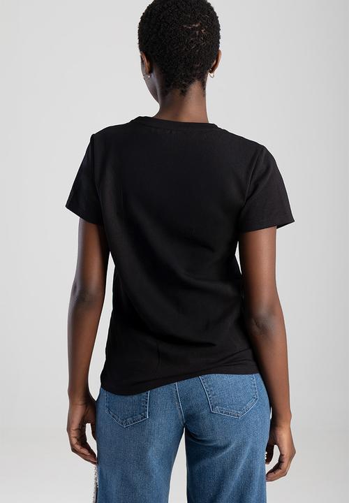 SISSY BOY - Dream Drifter : Regular T-shirt With Pearl And Bling Transfer - Black
