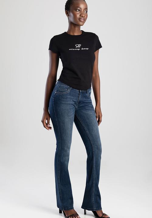SISSY BOY - Lexi: Basic Baby T-shirt With Embroided Logo  - Black
