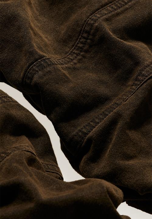 H&M - Glenn Martens H&M: Slouchy twill trousers - dark brown