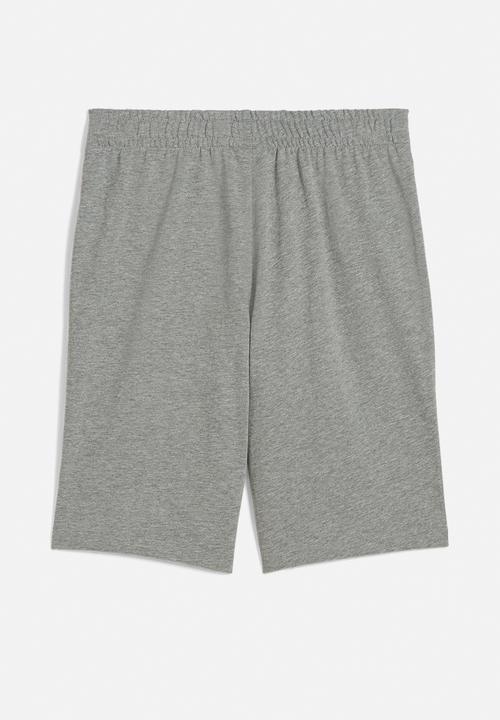 PUMA - Ess No. 1 Logo Jersey Shorts B-Medium Gray Heather