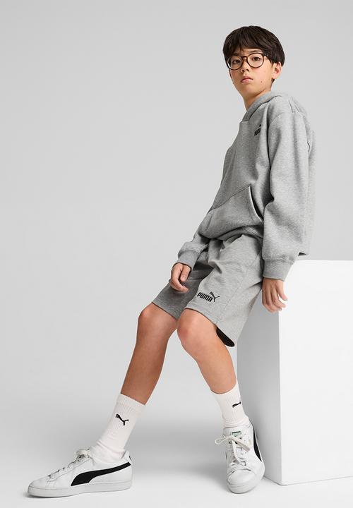 PUMA - Ess No. 1 Logo Jersey Shorts B-Medium Gray Heather