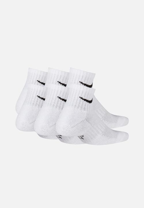 Nike - Nike everyday ankle socks 6 pairs - white/black