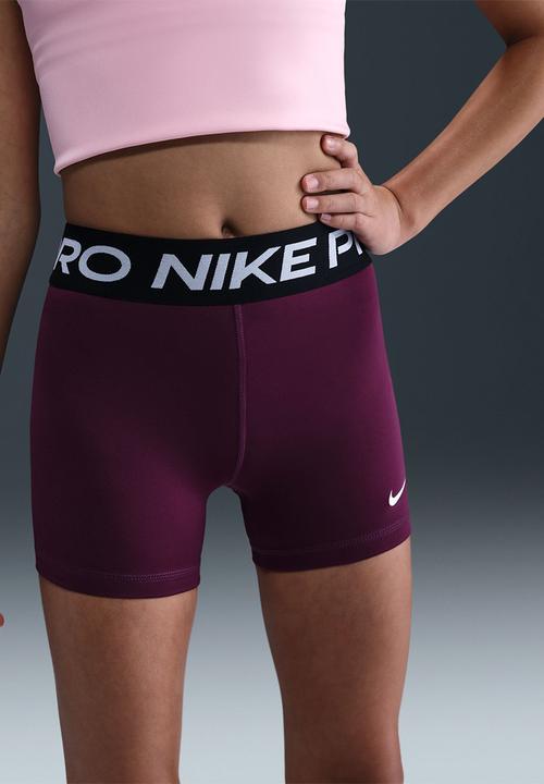 Nike - Girls Np Dri-Fit 3In Short-Bordeaux/White