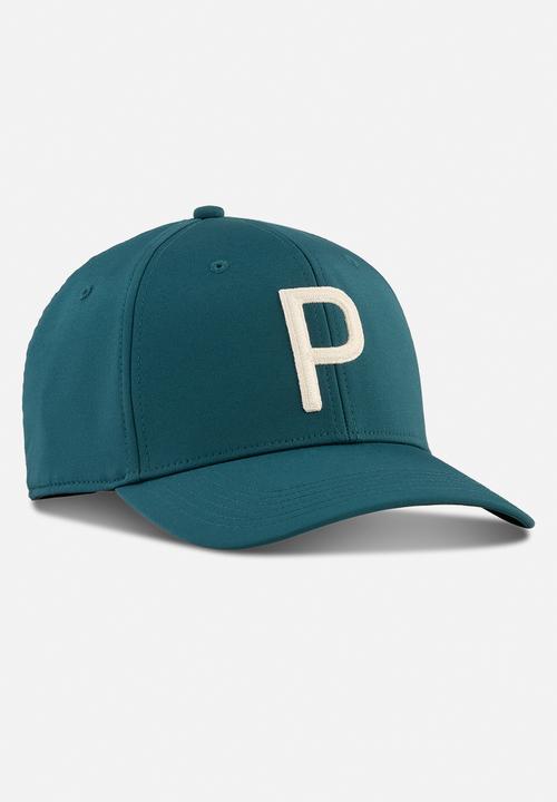 PUMA - Heritage P Tech Cap - Green Terrain-Alpine Snow