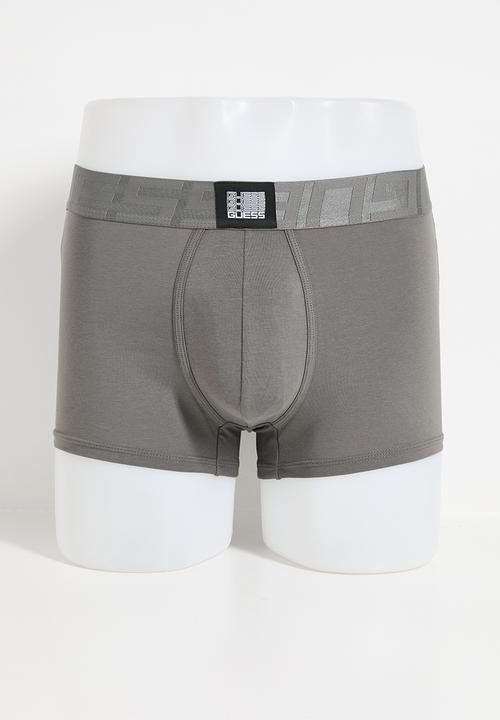 GUESS - Idol Boxer Trunk Pack- G Quadrate Grey