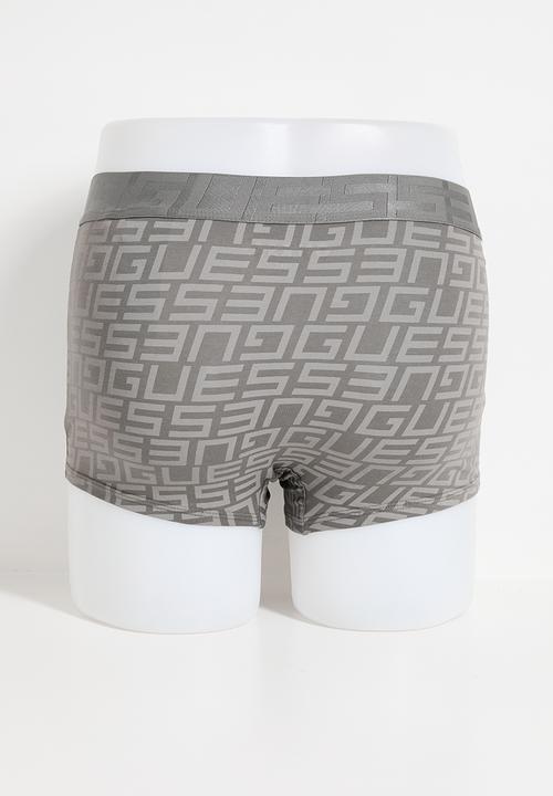 GUESS - Idol Boxer Trunk Pack- G Quadrate Grey
