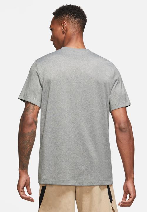 Nike - Dri-FIT Legends Fitness T-Shirt - Tumbled Grey/Flt Silver/Htr/Black