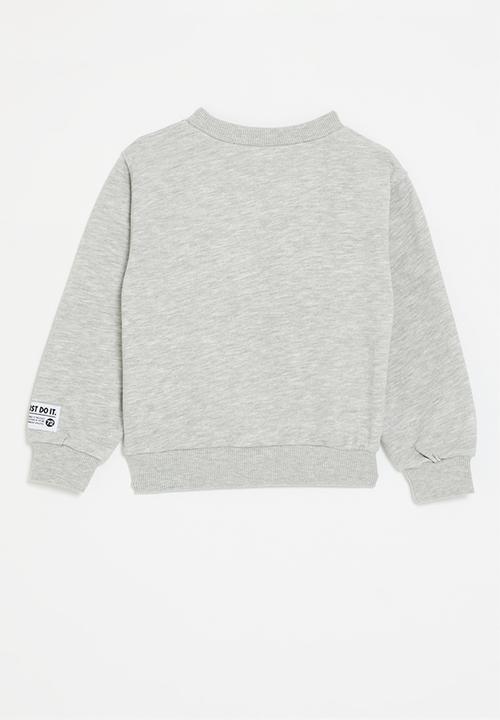 Nike - Nike pe french terry crewneck - light smoke grey heather