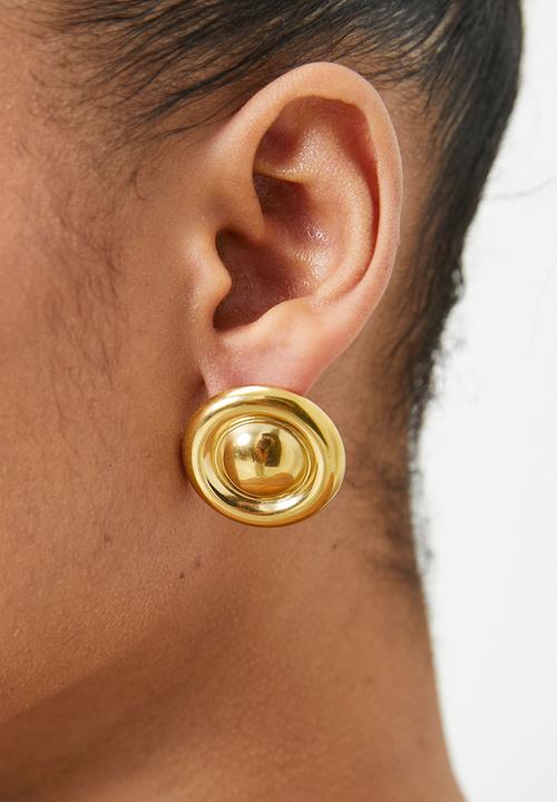 Tessa Design - Indira round studded earrings - gold