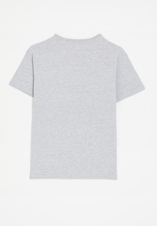 Pop Candy - Nasa logo tee - grey/black