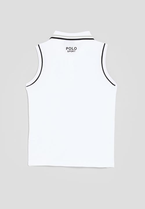 POLO - Girls ava sl sport golfer - white