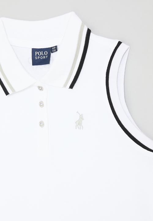 POLO - Girls ava sl sport golfer - white