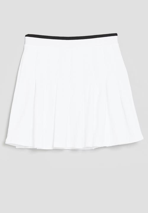 POLO - Girls charlotte tennis skort - white